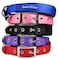 Downtown Pet Supply Deluxe Dog Collar Padded Adjustable Dog Collar with Metal Buckle Dring Machine Washable Water Resistant Thick Dog Collar Blue M Medium Dog Collar