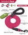 Dynmeow Reflective Dog Collar and Leash Set for Large Dogs HotPink