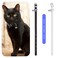 ECSiNG 2PCS Cat Collar with Bell PU Leather Comfortable Kitten Collars for 1523cm Neck Size Adjustable Length Small Pets Supplies 1cm Width Black White