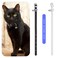 ECSiNG 2PCS Cat Collar with Bell PU Leather Comfortable Kitten Collars for 1523cm Neck Size Adjustable Length Small Pets Supplies 1cm Width Black White
