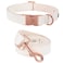 Elegant little tail Dog Collar and Leash Girl or Boy Durable Pet Collar Leather Dog Collar Adjustable Dog Collars for Large Dogs