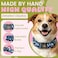 Elegant little tail Dog Collar Blue Shark Pattern Pet Collar Durable Cute Dog Collars Male or Female Pet Gift Adjustable Dog Collar for Medium Dogs