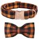 Elegant little tail Dog Collar with Bow Bowtie Dog Collar Adjustable Fall Dog Collars for Small Medium Large Dogs