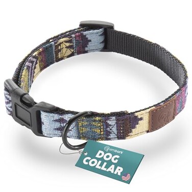 Embark Pets Embark Adventure Small Dog Collar Stylish Durable Nylon Adjustable Comfortable Strong Buckle Unisex
