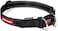 EzyDog Double Up Dog Collar Double DRings for Superior Strength Safety and Comfort Nylon Dog Collar with Reflective Trim and ID Attachment Point Medium Black