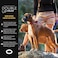 EzyDog Double Up Dog Collar Double DRings for Superior Strength Safety and Comfort Nylon Dog Collar with Reflective Trim and ID Attachment Point Medium Black