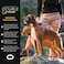 EzyDog Double Up Dog Collar Double DRings for Superior Strength Safety and Comfort Nylon Dog Collar with Reflective Trim and ID Attachment Point Medium Black