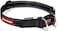 EzyDog Double Up Dog Collar Double DRings for Superior Strength Safety and Comfort Nylon Dog Collar with Reflective Trim and ID Attachment Point Medium Black