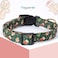 Faygarsle Green Dog Collar Christmas Design Gingerbread Man Pattern for Small Medium Large Dogs Collar Cute Stylish Girl Boy Christmas Dog Collar S
