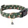 Faygarsle Green Dog Collar Christmas Design Gingerbread Man Pattern for Small Medium Large Dogs Collar Cute Stylish Girl Boy Christmas Dog Collar S