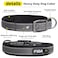 Fida Heavy Duty Dog Collar Ultra Comfortable Soft Neoprene Padded Adjustable Reflective Nylon Pet Collar with Durable Metal Belt Buckle for Large Breeds L Black