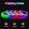 Flashseen LED Dog Collar USB Rechargeable Light Up Dog Collar Lights Adjustable Comfortable Soft Mesh Safety Pet Collar for Small Medium Large Dogs Large Candy Pink