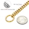 Petoo Gold Cuban Link Dog Collar for Small to Large Dogs Cute Necklace