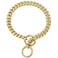 Petoo Gold Cuban Link Dog Collar for Small to Large Dogs Cute Necklace