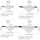 HACRAHO Dog Bandana Collar 4 PCS White Triangle With Adjustable Buckle Sublimation Blank DIY for Dogs and Cats S