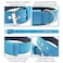 AaufiLux Heavy Duty Tactical Dog Collar 15 Width Military Durable Thick Nylon with Adjustable Metal D Ring Buckle Working Training K9 Collar for Medium Large Dogs L2023 Light Blue