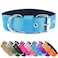 AaufiLux Heavy Duty Tactical Dog Collar 15 Width Military Durable Thick Nylon with Adjustable Metal D Ring Buckle Working Training K9 Collar for Medium Large Dogs L2023 Light Blue