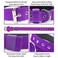 AaufiLux Heavy Duty Tactical Dog Collar 15 Width Military Durable Thick Nylon with Adjustable Metal D Ring Buckle Working Training K9 Collar for Medium Large Dogs L2023 Purple