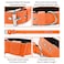 AaufiLux Heavy Duty Tactical Dog Collar 15 Width Military Durable Thick Nylon with Adjustable Metal D Ring Buckle Working Training K9 Collar for Medium Large Dogs M1720 Orange