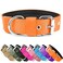 AaufiLux Heavy Duty Tactical Dog Collar 15 Width Military Durable Thick Nylon with Adjustable Metal D Ring Buckle Working Training K9 Collar for Medium Large Dogs M1720 Orange