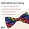 Huxley & Huxley Kent Bow Tie for Pets Unity Large Pride Bow Tie Collar Attachment Fun Bow Ties for Dogs Cats Cute Comfortable and Durable HK Bow Tie