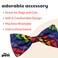 Huxley & Huxley Kent Bow Tie for Pets Unity Large Pride Bow Tie Collar Attachment Fun Bow Ties for Dogs Cats Cute Comfortable and Durable HK Bow Tie