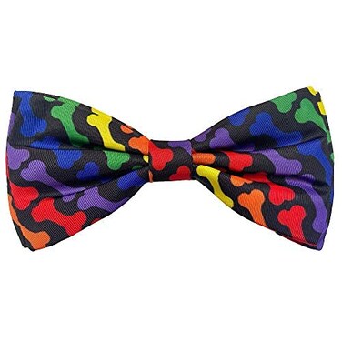 Huxley & Huxley Kent Bow Tie for Pets Unity Large Pride Bow Tie Collar Attachment Fun Bow Ties for Dogs Cats Cute Comfortable and Durable HK Bow Tie