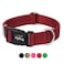 Hyhug Small Dog Collar QuickRelease Red HeavyDuty Nylon Puppy Collar Adjustable Durable Pet Supplies for Boy Girl Dogs Small Red