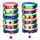 Hypeety Cat Dog Collar Personalized Adjustable Colorful Rainbow with Bell 12 Pcs Cat Collars 12PCSPack