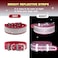 IDOLPET Bling Rhinestone Dog Collar Soft Comfortable Stylish Dog Collar with Bright Reflective Stripe Premium Adjustable Diamond Crystal Pet Collar for Small Medium and Large Dogs S Red