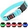Illumifun LED Dog Collar Reflective Light Up Collars for Small Dog USB Rechargeable Pet Collar Light for Dogs Walking Camping Blue Small