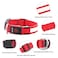 Illumifun LED Dog Collar USB Rechargeable Light Up Dog Collar Safety Glow Light for Your Pet Walking at Night Red Large