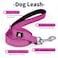 IVY&amp;LANE IVYLANE Reflective Dog Collar and Leash SetAdjustable Neoprene Padded Dog Collars Breathable Nylon Pet Collar for Small Medium Large DogsSmallFuchsia Pink