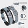 Joytale Dog Collar for Medium Dogs Neoprene Padded and Adjustable Reflective Wide Heavy Duty Pet Collars with Durable Metal Belt Buckle for Walking Gray M