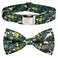 JIUJIA Jungle Dinosaur Dog Bow Tie Dog Collar Accessory Detachable Bowtie Adjustable Collar for Small Medium Large Dogs