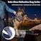 KCUCOP Tactical Dog Collar for Medium Large Dogs Military Nylon Heavy Duty Collar with Handle Reflective Strip Metal Buckle for Training Outdoor Dark Blue Reflective Large
