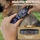 KCUCOP Tactical Dog Collar for Medium Large Dogs Military Nylon Heavy Duty Collar with Handle Reflective Strip Metal Buckle for Training Outdoor Dark Blue Reflective Large