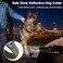 KCUCOP Tactical Dog Collar for Medium Large Dogs Military Nylon Heavy Duty Collar with Handle Reflective Strip Metal Buckle for Training Outdoor Green Reflective Large