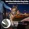 KCUCOP Tactical Dog Collar for Medium Large Dogs Military Nylon Heavy Duty Collar with Handle Reflective Strip Metal Buckle for Training Outdoor Green Reflective Large