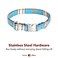 lionet paws Lionet Paws Boy Dog Collar with Bowtie Comfortable Adjustable Cute Blue Plaid Bow Tie Collar for Male Dogs Gift Small Neck 1016 inches