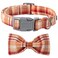 lionet paws Lionet Paws Dog and Cat Collar with Bowtie Grid Collar Plastic Buckle Light Adjustable Collars for Small Medium Large Dogs