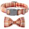lionet paws Lionet Paws Dog and Cat Collar with Bowtie Grid Collar Plastic Buckle Light Adjustable Collars for Small Medium Large Dogs