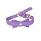 LOVPE Crystal Dog CollarCat Collar Velvet Leather with BowKnot Tie Rhinestone PuppyKitten Collars for Small Dogs Cats Purple S