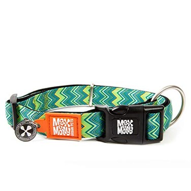Max & Max Molly Ultra Comfortable Padded Neoprene Sport Dog Collar with Smart ID Tag Vintage S