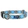 Max and Neo Plaid Pattern NEO Dog Collar We Donate a Collar to a Dog Rescue for Every Collar Sold Blue Small
