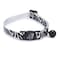 East Side Meow Town ZebraPrint Nylon Cat Collar 812 inch