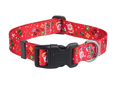 Mihqy Christmas Dog Collar Premium Adjustable Dog Collar for Small Medium Large Dogs Christmas S