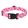 Mihqy Dog Collar Adjustable Heart Dog Collar Love Theme Perfect for Small Medium Large DogsPink HeartL