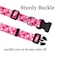 Mihqy Dog Collar and Leash Set Adjustable Heart Dog Collar Love Theme Perfect for Small Medium Large DogsPink Heart SetS
