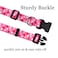 Mihqy Dog Collar and Leash Set Adjustable Heart Dog Collar Love Theme Perfect for Small Medium Large DogsPink Heart SetS